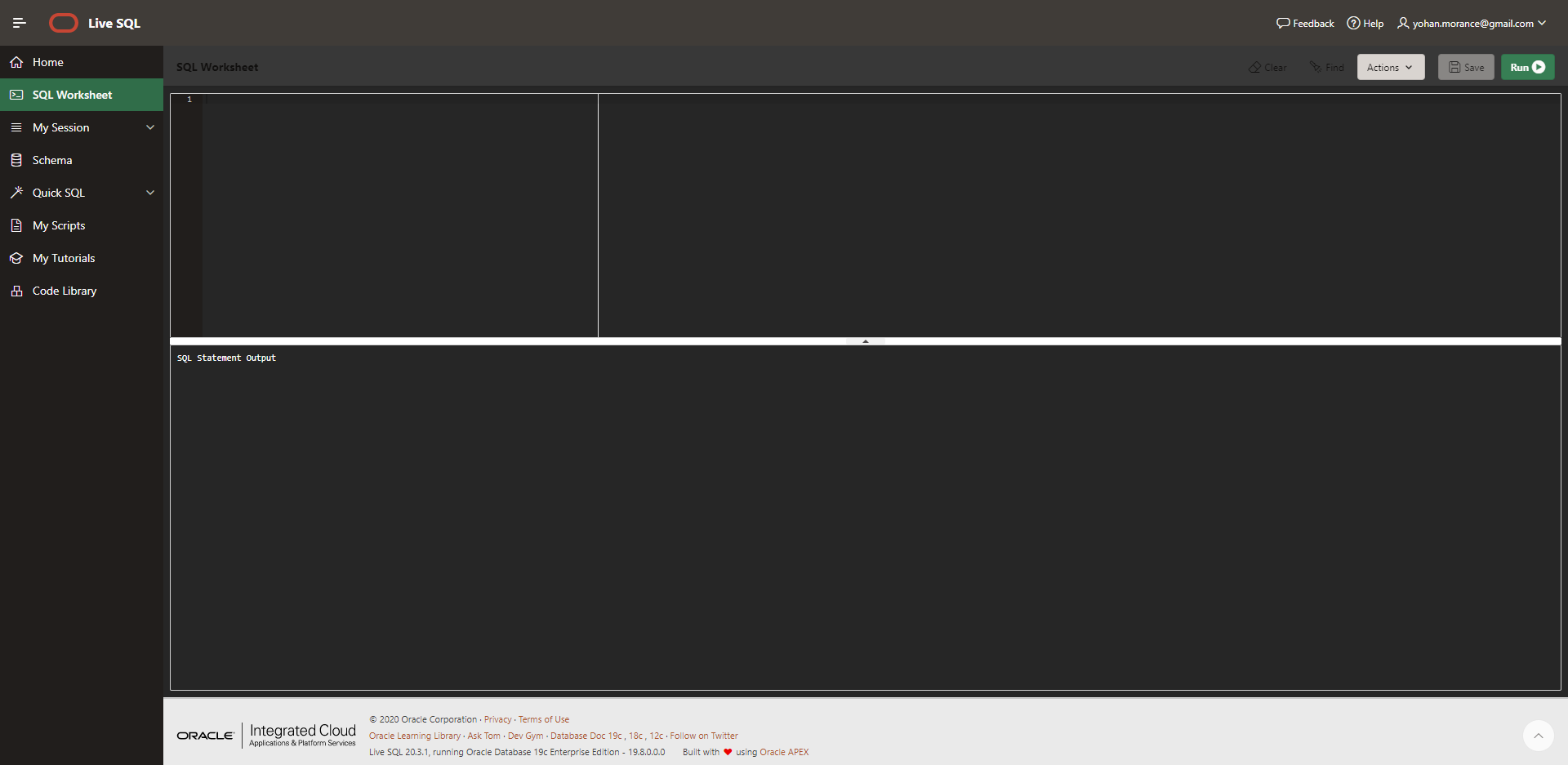 livesql dark