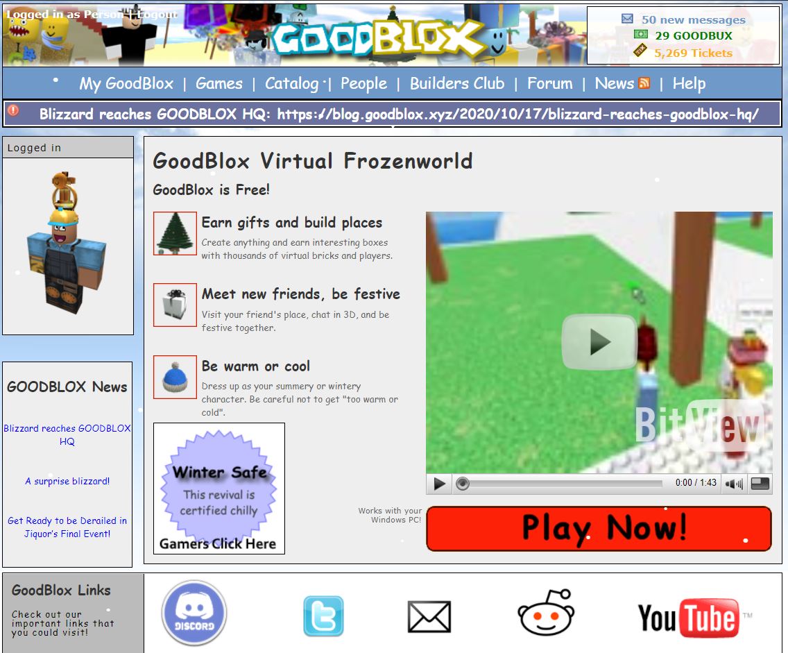 Goodblox ‣ Frozen Summer (Christmas in July)