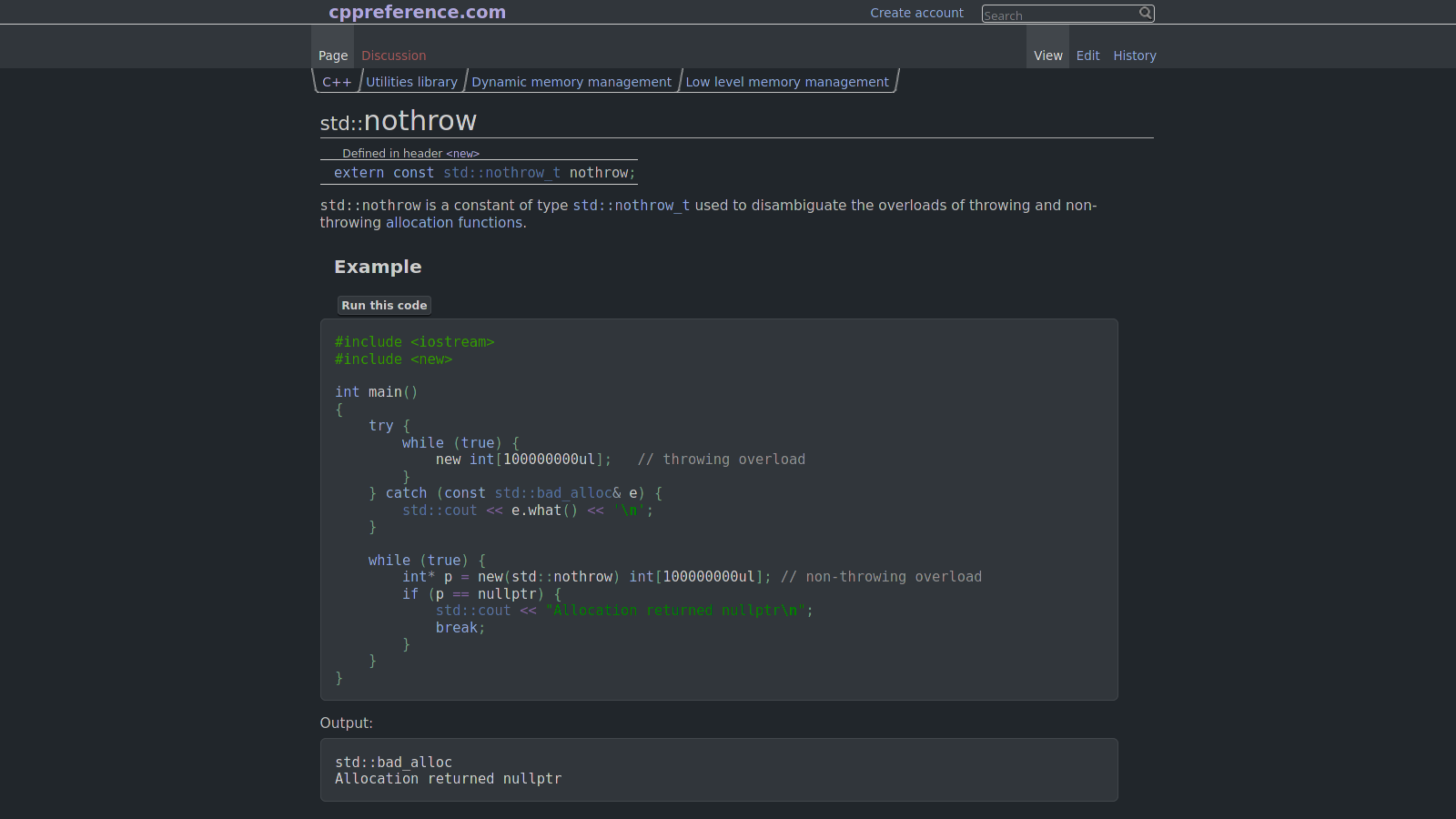 CPP Reference Dark Breeze