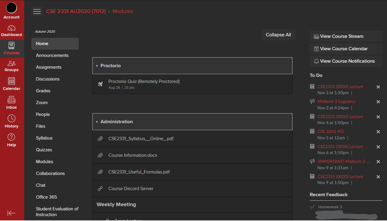 OSU Carmen Canvas Dark