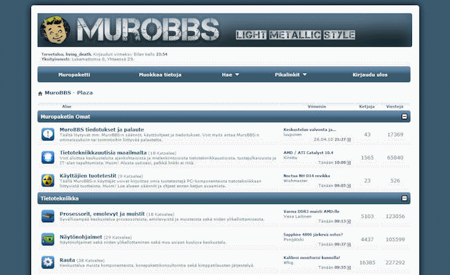 MuroBBS - vBulletin - Light Metallic Style + adb