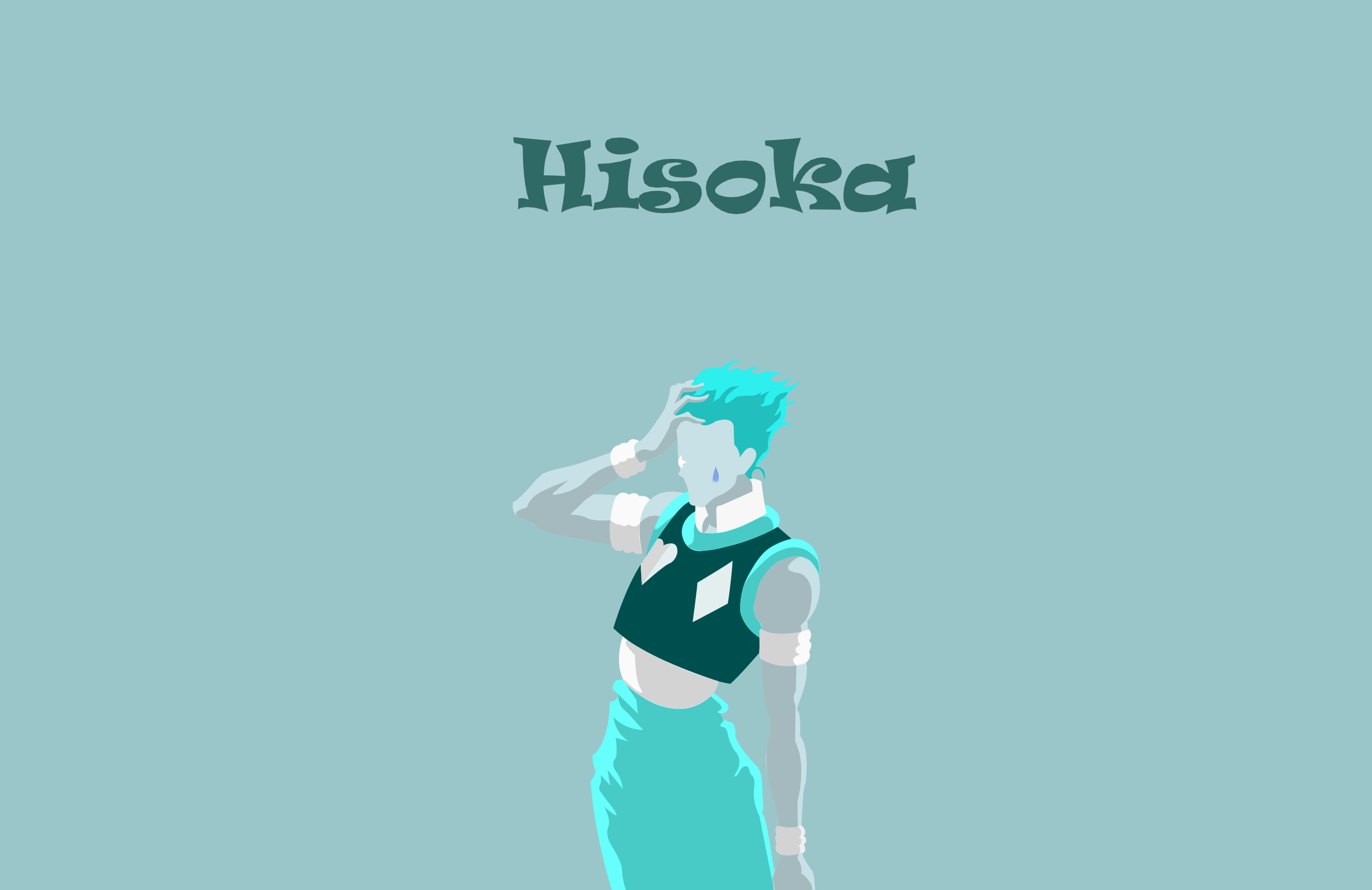 Colored in Hisoka teal/aqua (HXH)