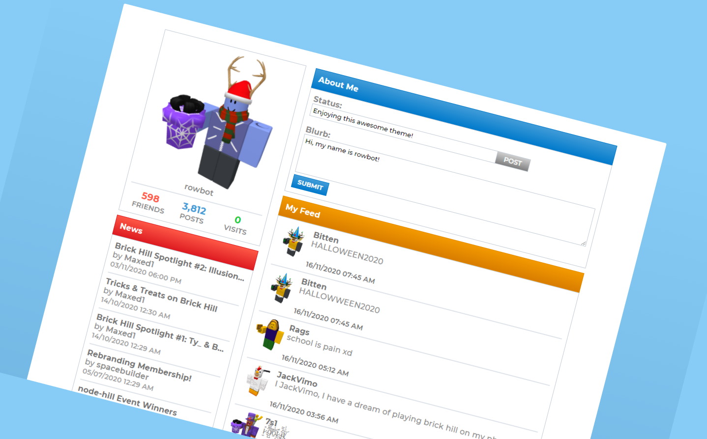 Brick Hill NEXT Theme