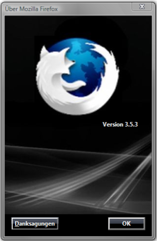 Firefox 3.5 - About Mozilla / Vista Ultimate