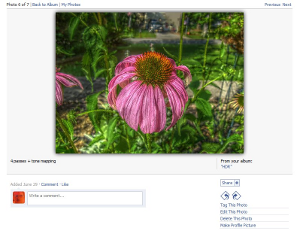 Facebook Photo Shadows