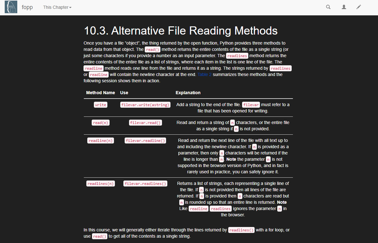 Foundations of Python Programming Dark Theme