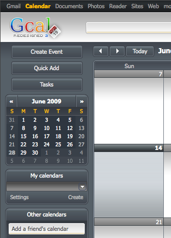 GCal Redesigned - Change Today's Color