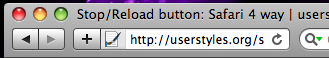 Stop/Reload button + Loading bar: Safari 4 way