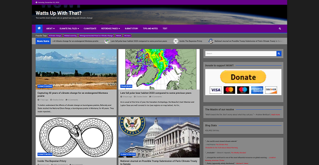 Watts Up With That Dark and Wider Theme