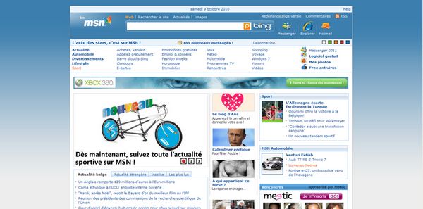 Remove PUB on index of MSN.be