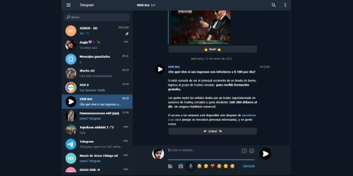 Telegram Web - Dark Mode by Señor C.