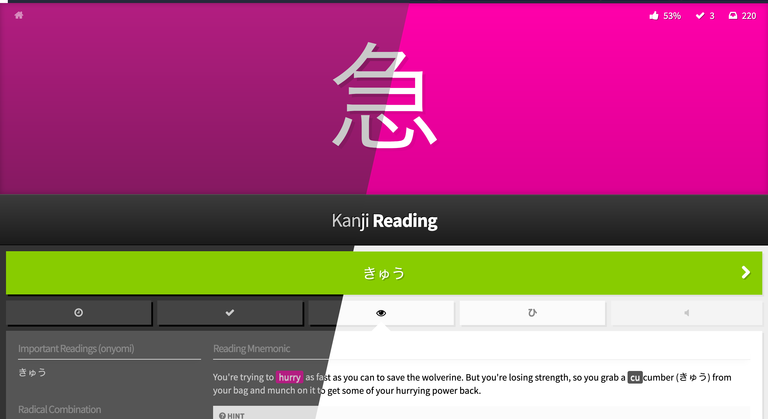 WaniKani Midnight Oil