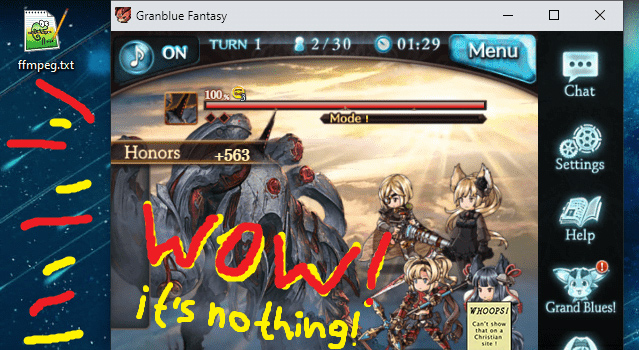Granblue Fantasy - Remove Mobage sidebar
