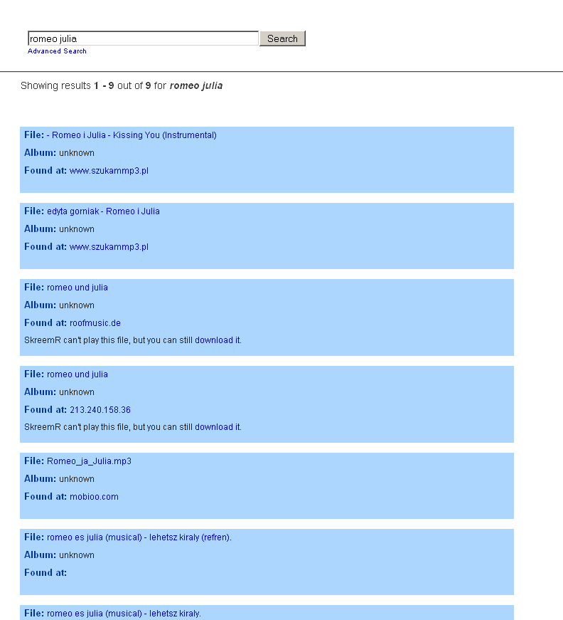 skreemr results lite