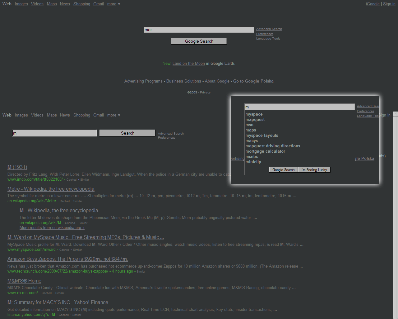 clean google (dark grey + green)