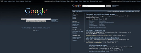 Google Web Search - Slate Blue Theme (vC)