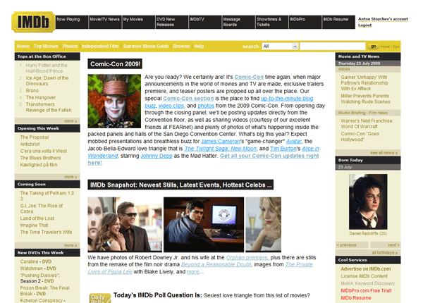 IMDb [ new design ] [ minimalistic ] [ no ads ]