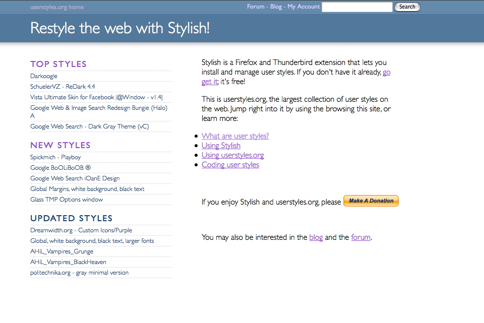 Userstyles.org - British Blue