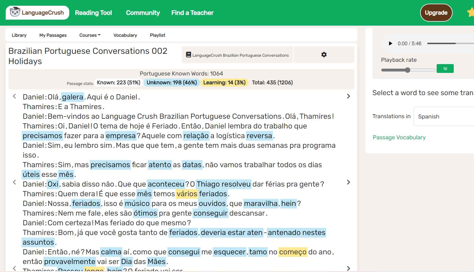 LanguageCrush Blue & Yellow