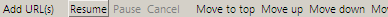 Firefox Chrome: DownThemAll: text-only toolbar