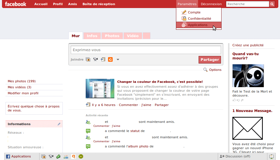 Facebook red edition