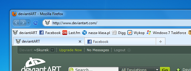 IE8 inspired tab bar