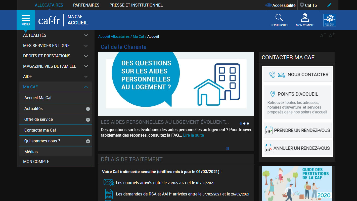 Caisse d'Allocations Familiales : Dark Edition