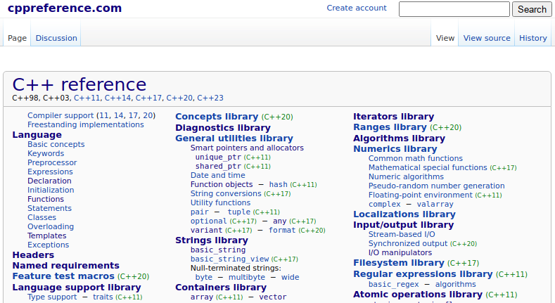 CppReference: Fix page header element overlapping