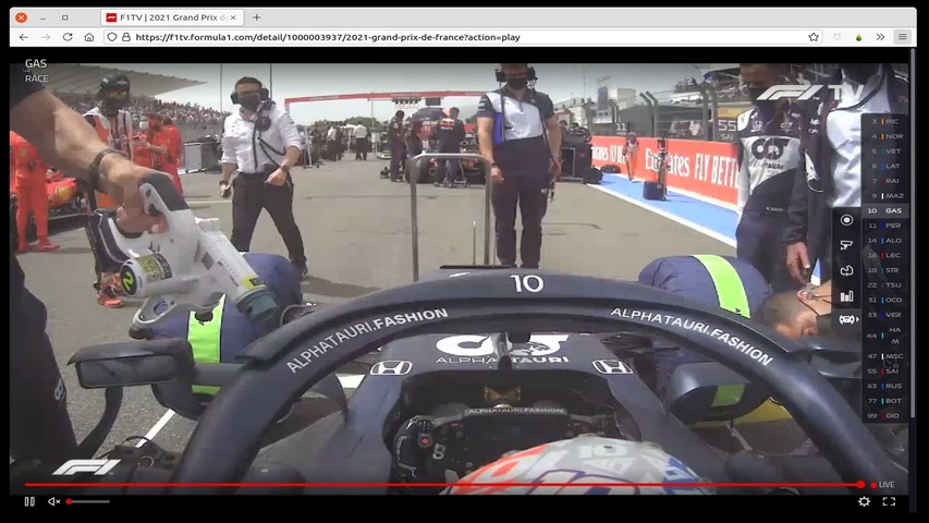 F1 TV magnifier