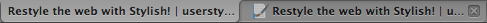 More tab title space