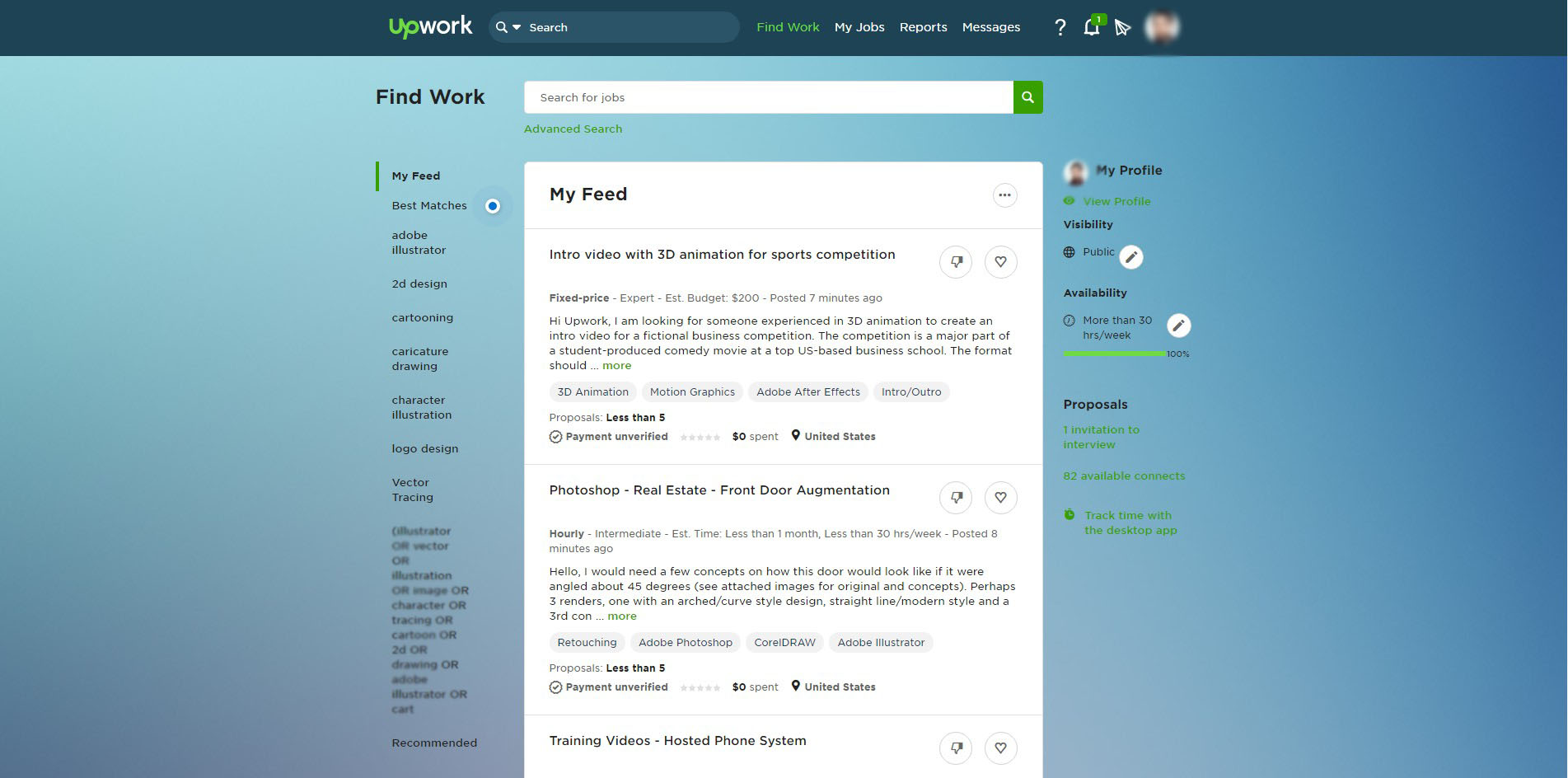 Upwork Background Replacement (Blue)