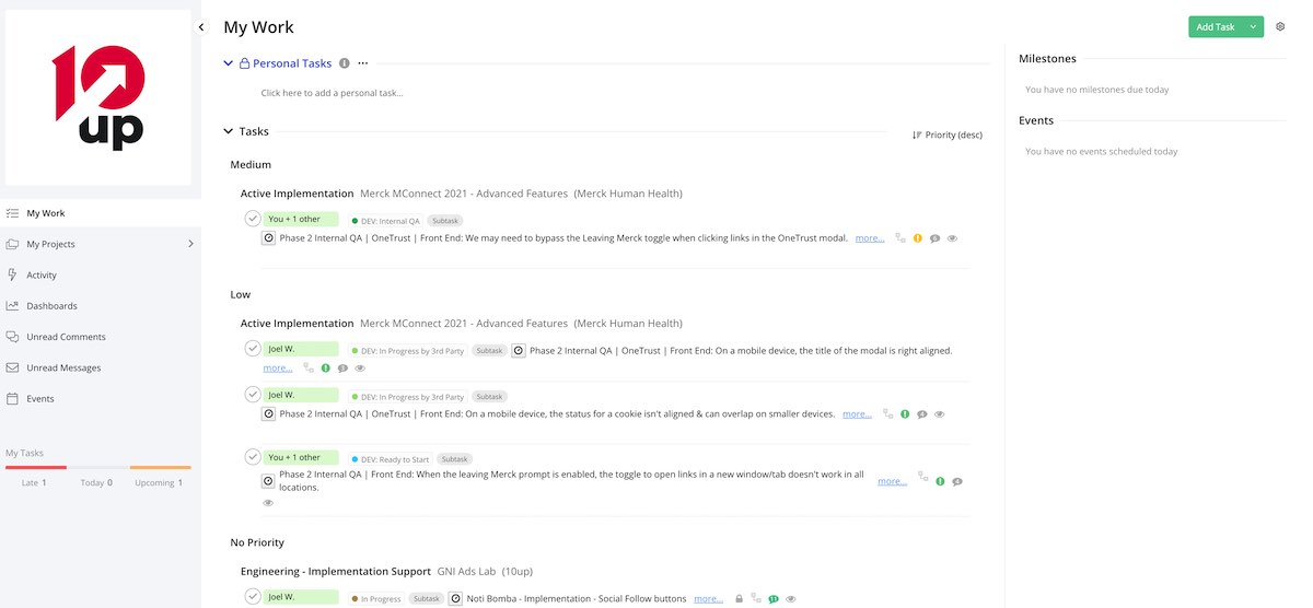 TeamWork UX Improvements