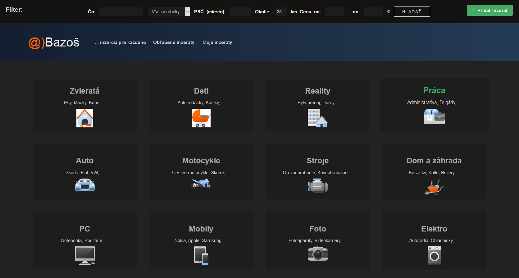 Bazos.sk Dark | Modernized