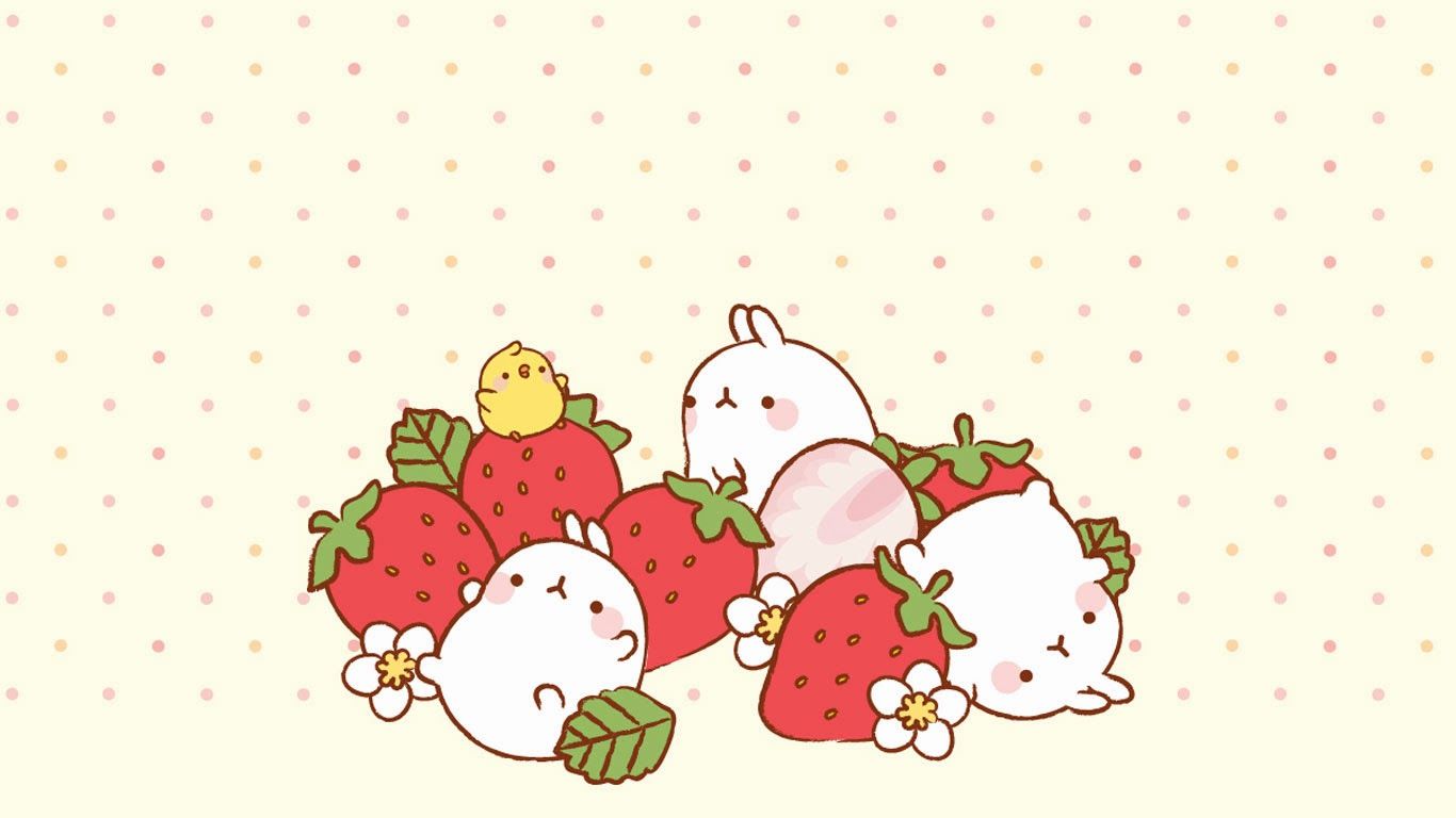 soft kawaii yellow molang wallpaper Roblox #1