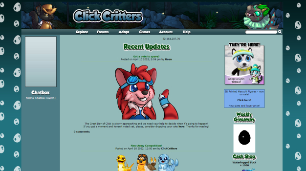 ClickCritters - NightMode Teal