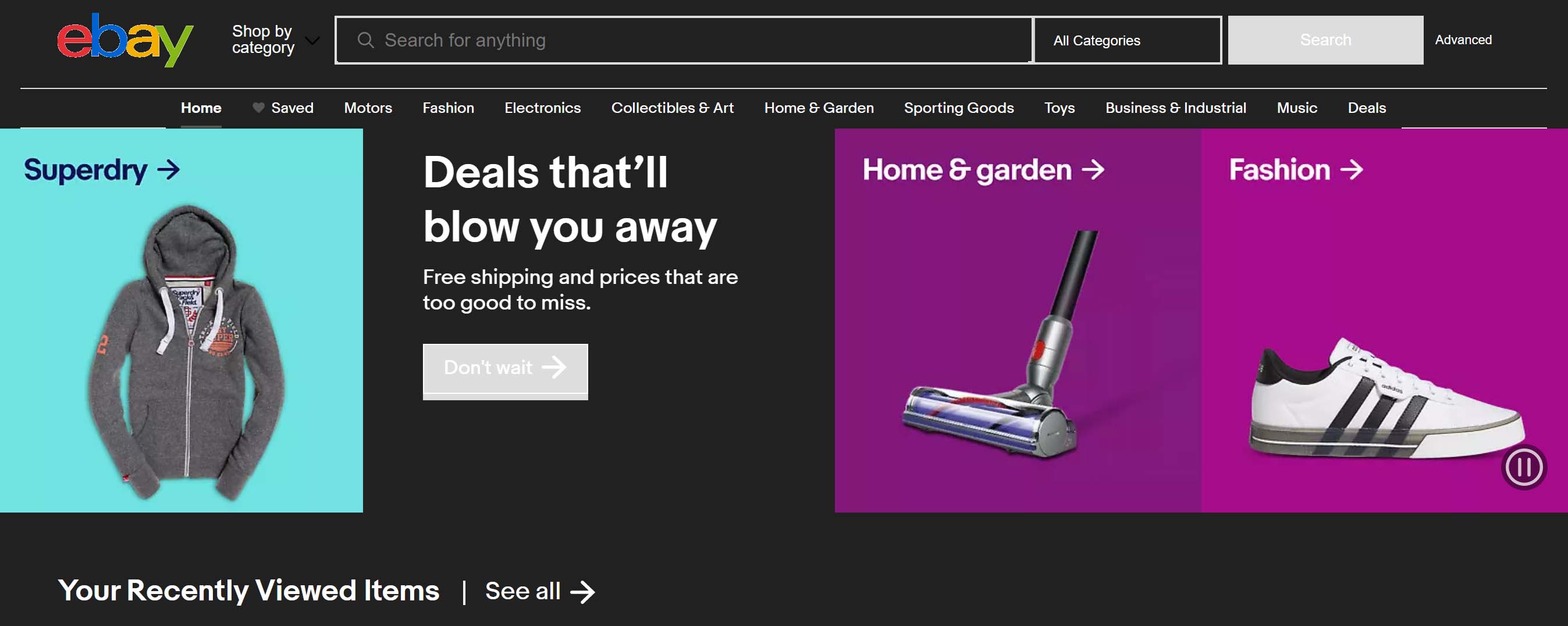 eBay // Carbon v1.0 [BLACK] [DARK MODE]