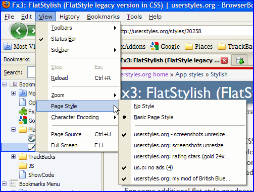 Fx3: FlatStylish (FlatStyle legacy version in CSS)