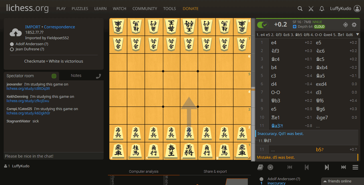 Lichess: JI Shogi-Themed Chess (2-Kanji)