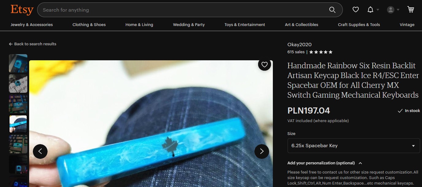 Etsy Dark Theme