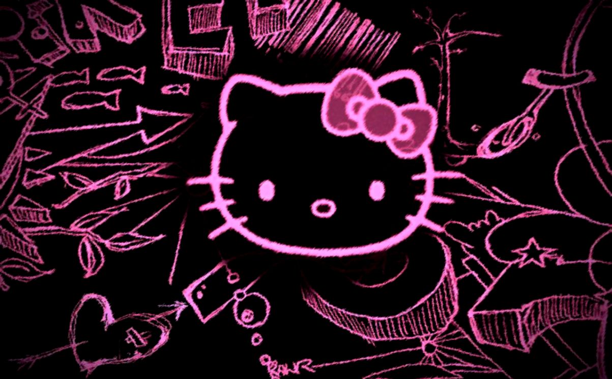Gothic hello kitty theme for roblox