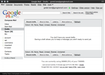 Minimal Google Mail