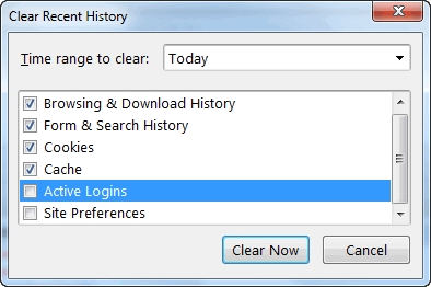 Always Show Clear Recent History Checklist [FF3.5]