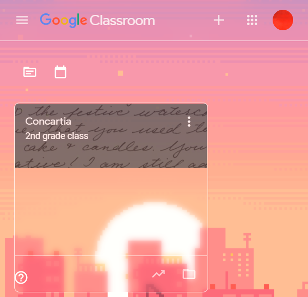 Cute Colored City - Google Classroom