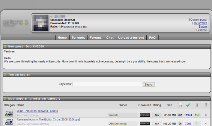 Demonoid: The Future of Grey Theme