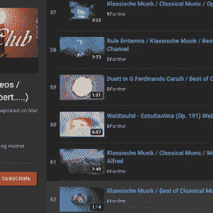 YouTube: Fade-In Video Thumbnails