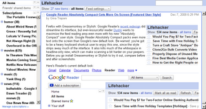 Google Reader Absolutely Compact Enchanced