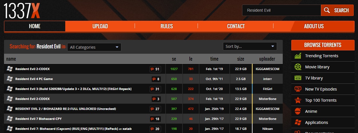 1337x Full Dark Theme