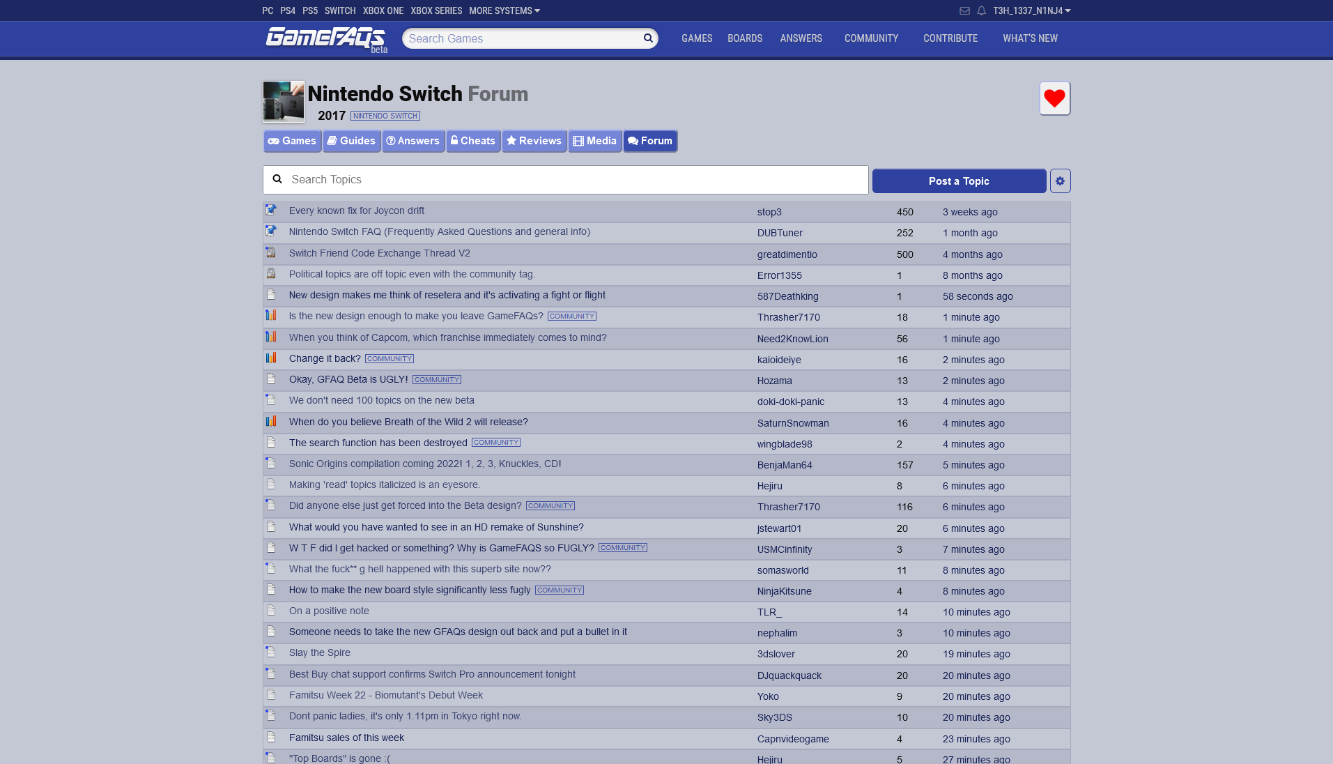 Gamefaqs Compactor 2021