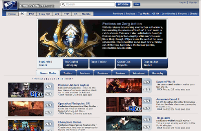 Gametrailers: just the trailers