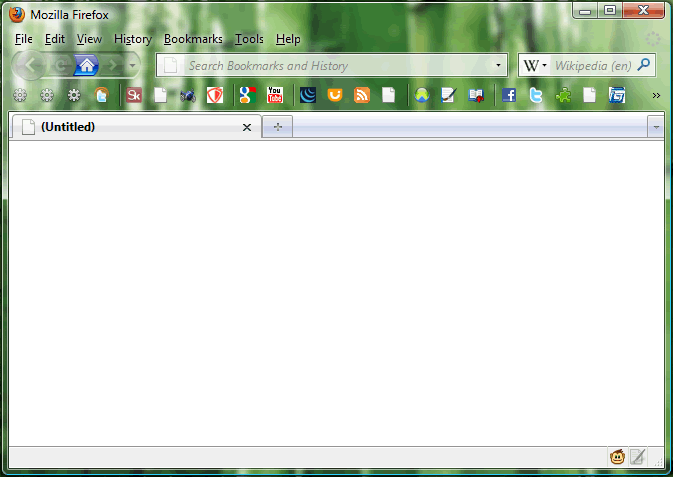 Firefox - Transparent Bookmarks Bar